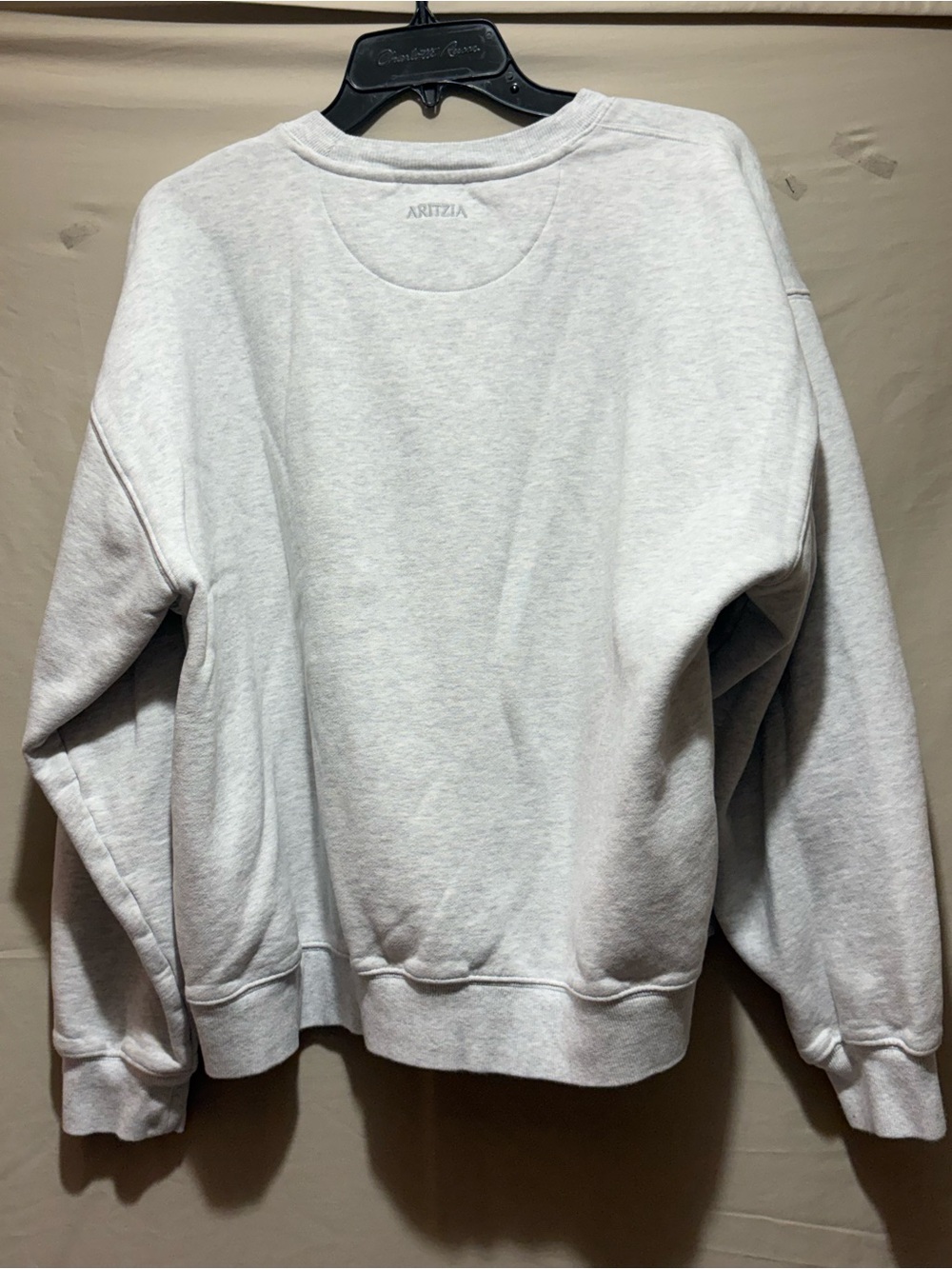 Aritzia Women’s Size XL Heather Light Gray Sweatfleece Crew Sweatshirt - Picture 4 of 4